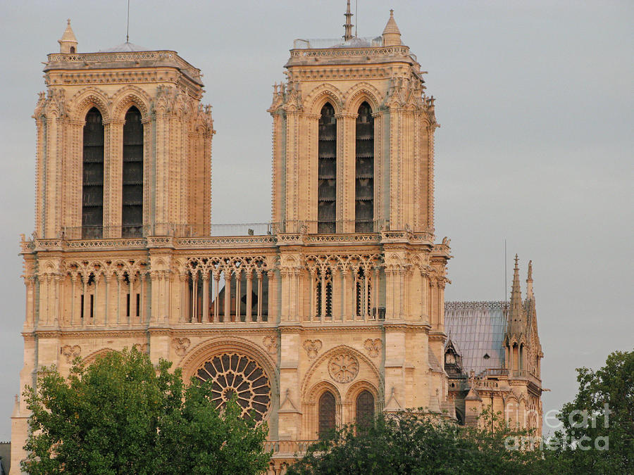 Near Sundown At Notre Dame Photograph