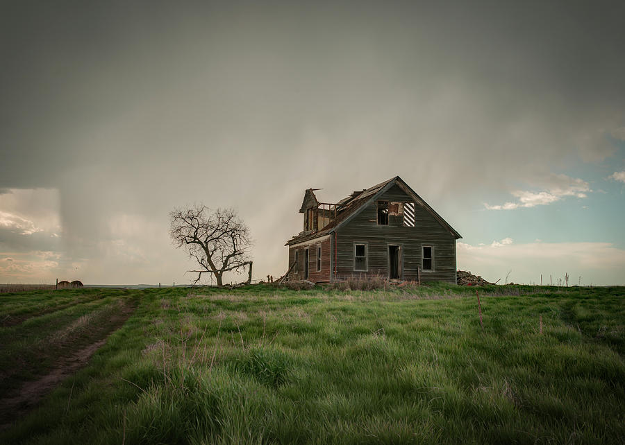 Nebraska Farm House Photograph by Laura Hedien
