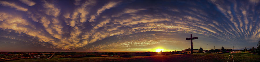 Nebraska Mammatus Sunset 013 Photograph by Dale Kaminski