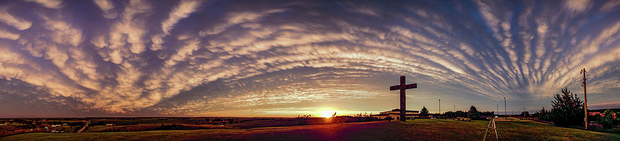 Nebraska Mammatus Sunset 014 Photograph by Dale Kaminski