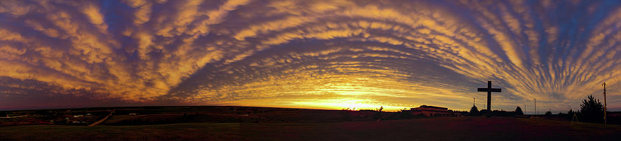 Nebraska Mammatus Sunset 017 Photograph by Dale Kaminski