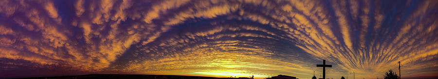 Nebraska Mammatus Sunset 018 Photograph by Dale Kaminski