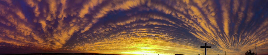 Nebraska Mammatus Sunset 019 Photograph by Dale Kaminski