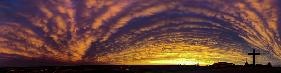 Nebraska Mammatus Sunset 020 Photograph by Dale Kaminski