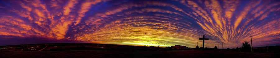 Nebraska Mammatus Sunset 021 Photograph by Dale Kaminski