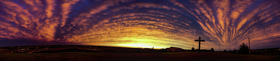 Nebraska Mammatus Sunset 022 Photograph by Dale Kaminski
