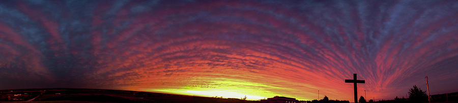 Nebraska Mammatus Sunset 023 Photograph by Dale Kaminski