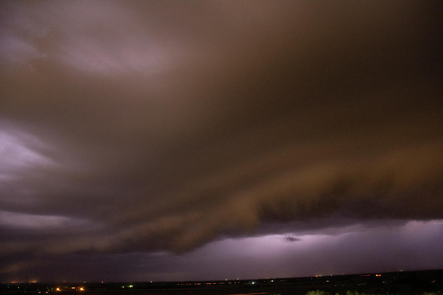 Nebraska Night Shelf Cloud 023 Photograph by Dale Kaminski