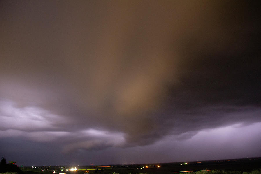 Nebraska Night Shelf Cloud 029 Photograph by Dale Kaminski