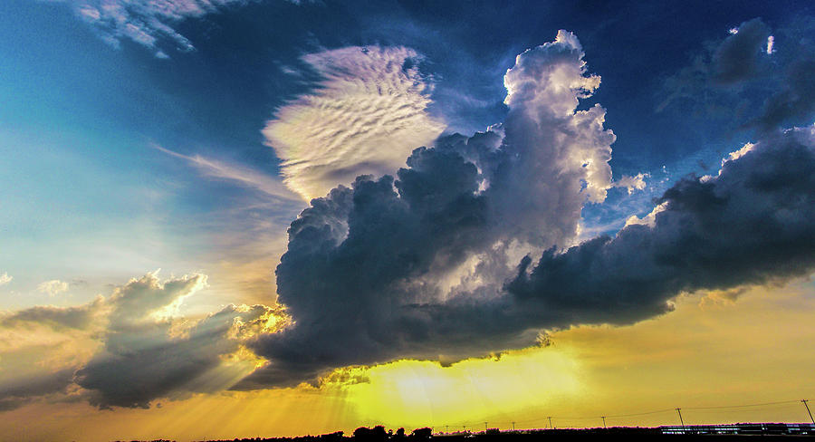 Nebraska Sunset Thunderheads 012 Photograph by NebraskaSC