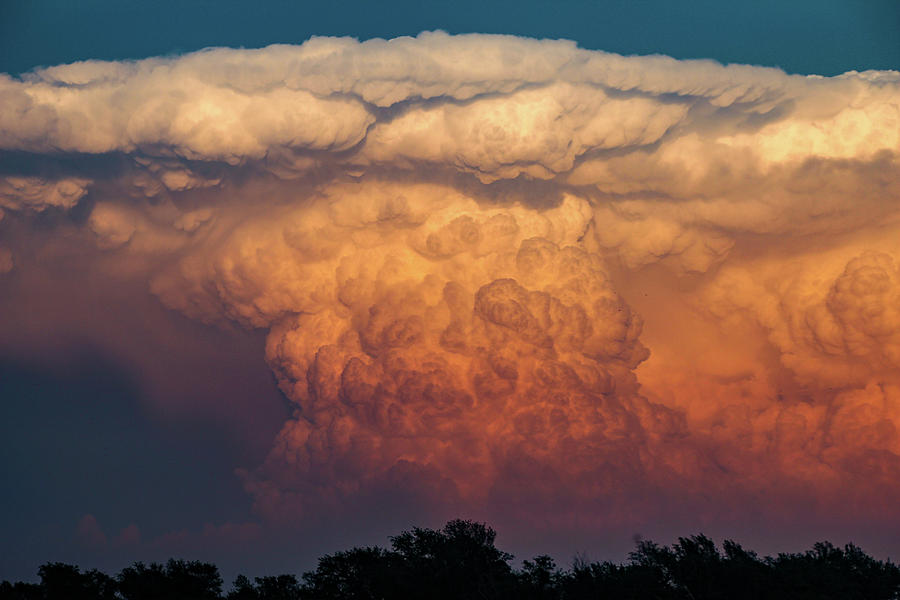 Nature Photograph - Nebraska Sunset Thunderheads 089 by NebraskaSC
