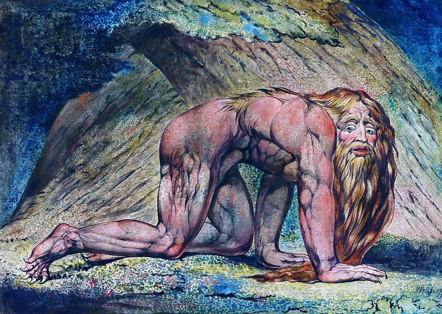 William Blake Painting - Nebuchadnezzar - Digital Remastered Edition by William Blake