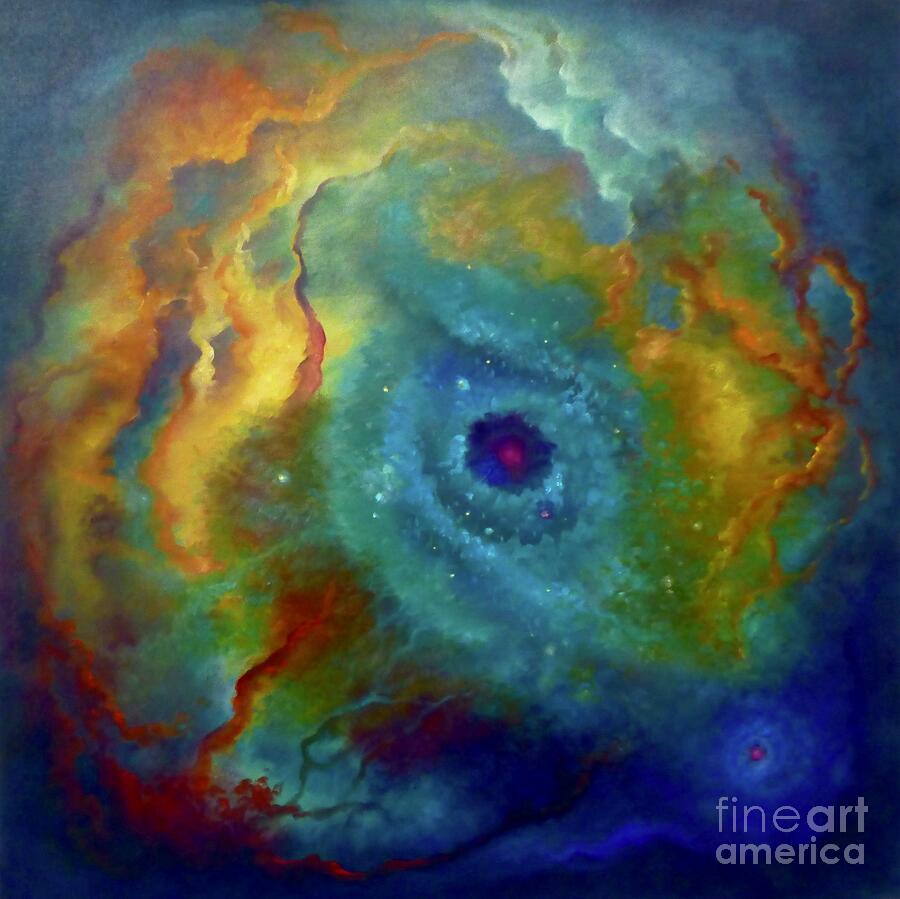 Nebula Malachite, 2023 Painting by Lee Campbell