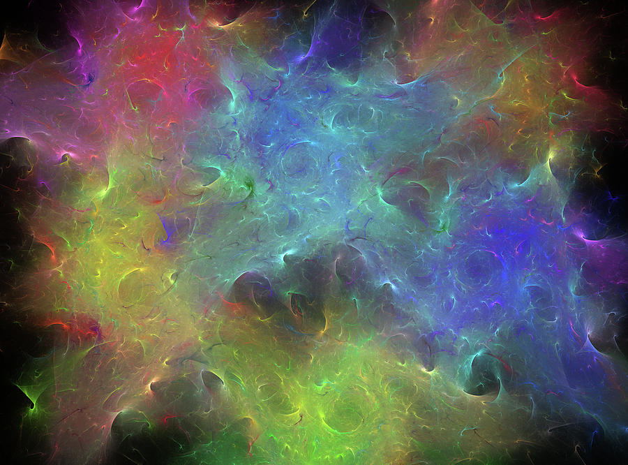 Nebula Spectrum Fractal Digital Art