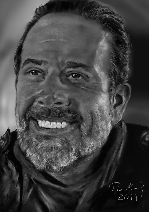 negan black and white