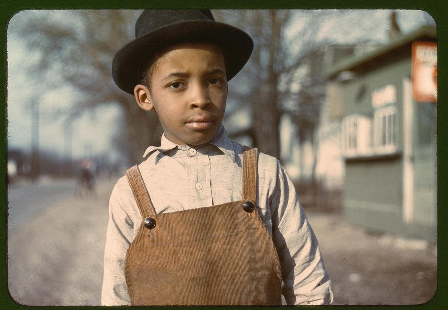 Negro boy near Cincinnati, Ohio Painting by Vachon, John