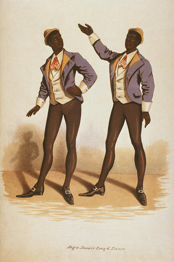 Negro Double Song & Dance Painting by Currier