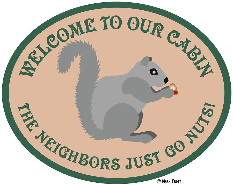 Squirrel Digital Art - Neighbors Go Nuts by Mark Frost