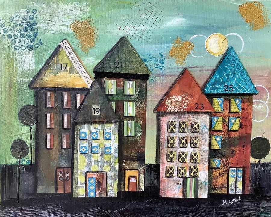 Neighbours B Painting By Marie Austen - Fine Art America