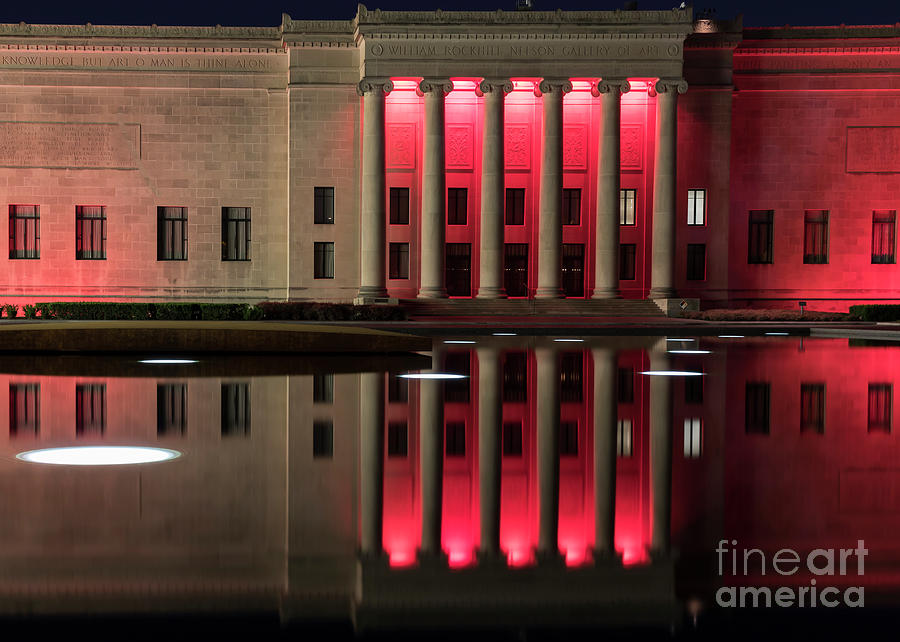 Nelson Atkins Art Museum at Night Photograph by Dennis Hedberg