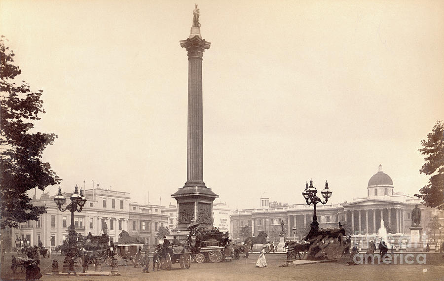 Nelson Monument In Trafalgar Square Photograph by Bettmann