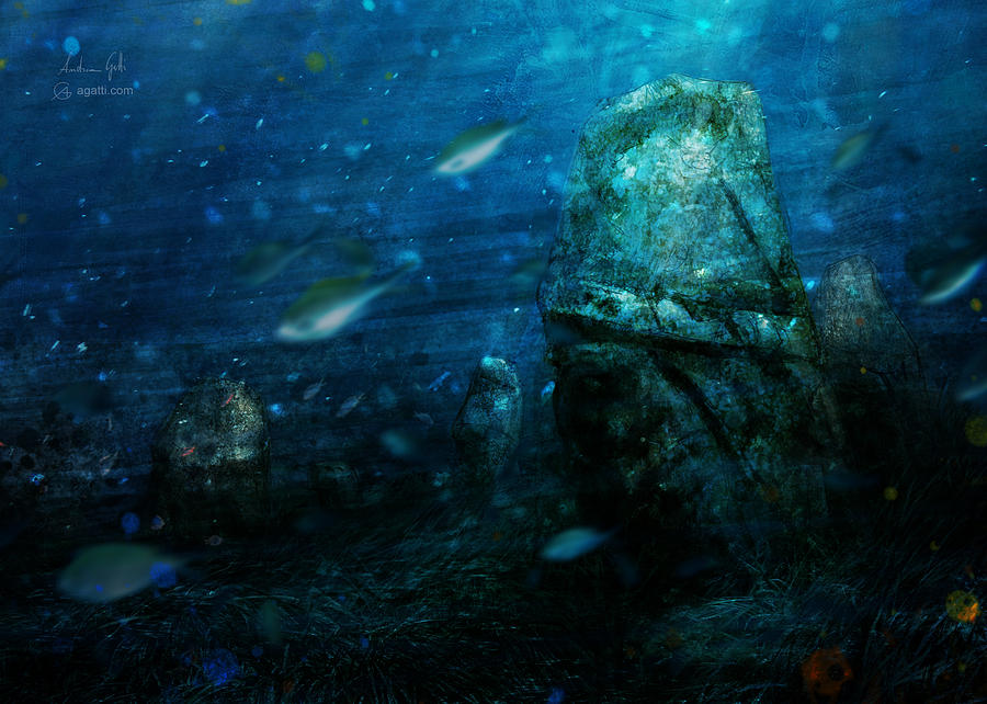 Nemrut underwater Digital Art by Andrea Gatti