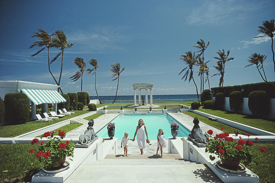 Neo-classical Pool Photograph by Slim Aarons