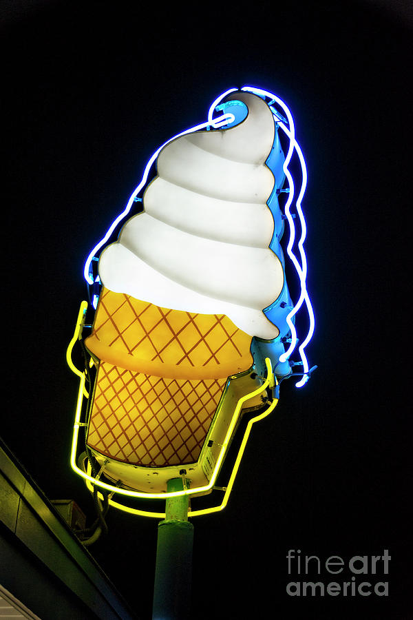 Neon Cone Photograph by Lenore Locken
