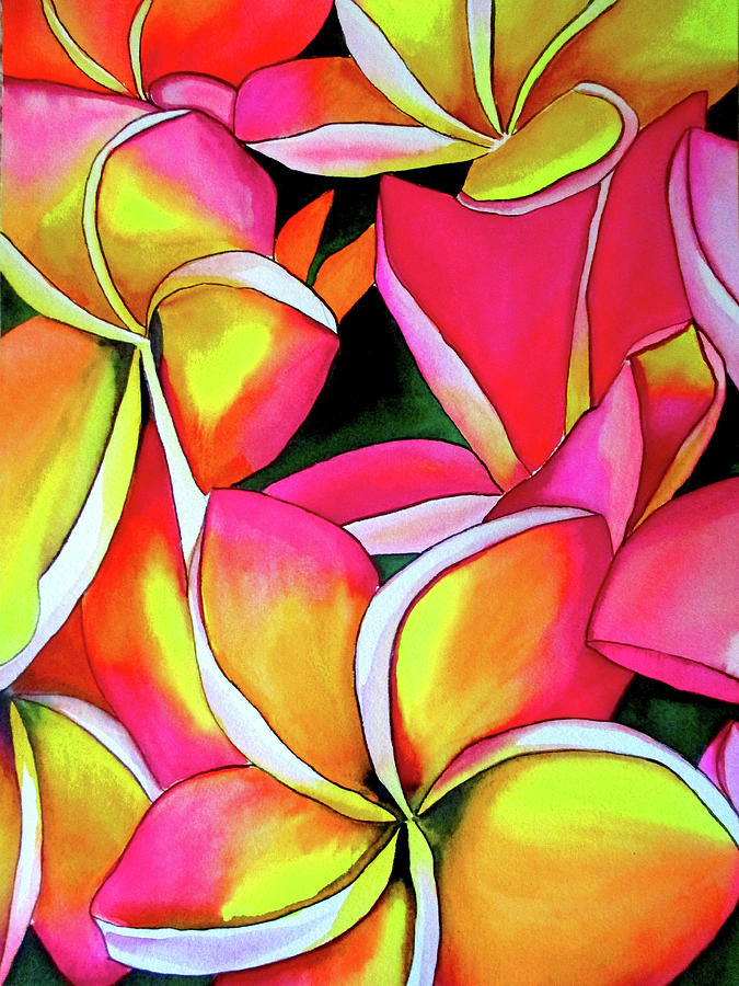 Neon Frangipanis by Sacha Grossel Neon Frangipanis by Sacha Grossel