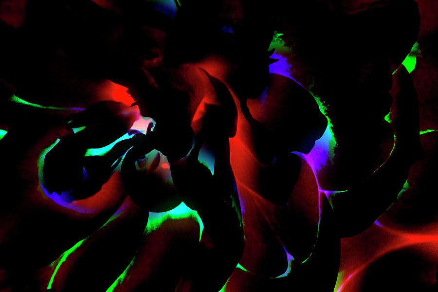 Abstract Photograph - Neon Glow In The Dark 04 by Eva Bane