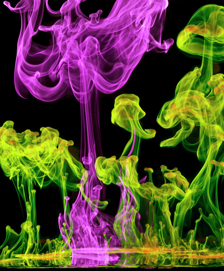 Neon Glowing Liquids Photograph by Don Farrall