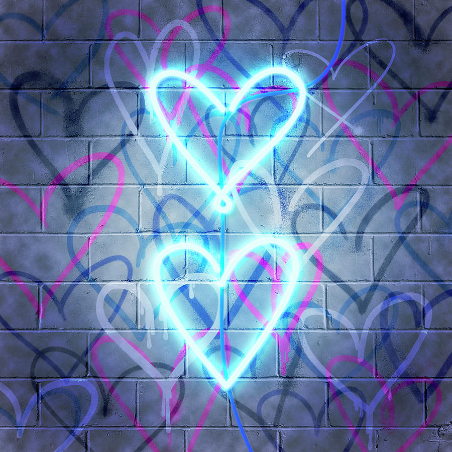 Neon Heart Wallpaper Images - Free Download on Freepik