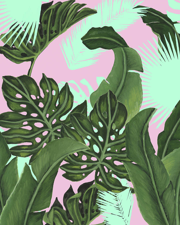 Jungle Painting - Neon Jungle I by Naomi Mccavitt