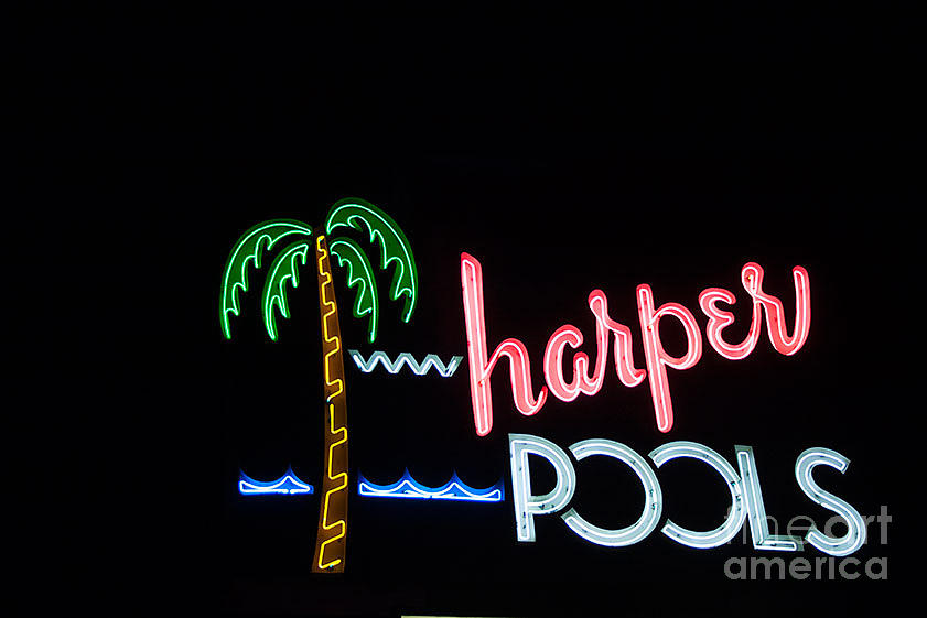 Pools Photograph - Neon Pools by April Bielefeldt