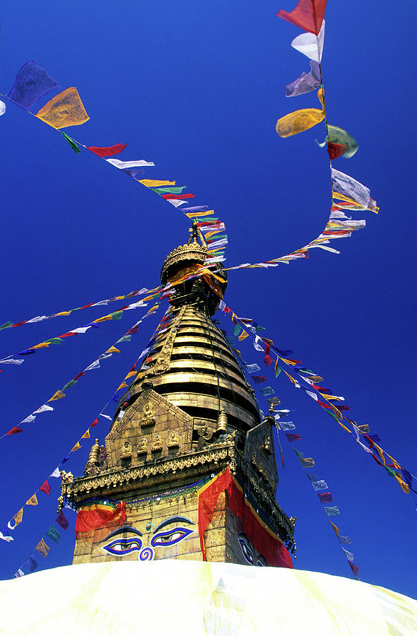 Nepal, Kathmandu, Swayambhunath Temple Photograph by John Seaton Callahan