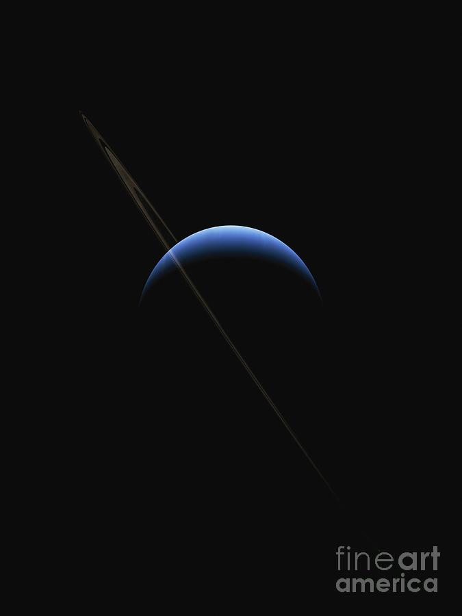 Neptune And Its Rings Photograph by Tim Brown/science Photo Library