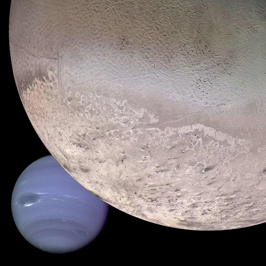 Neptune and Triton 2 Painting by Celestial Images