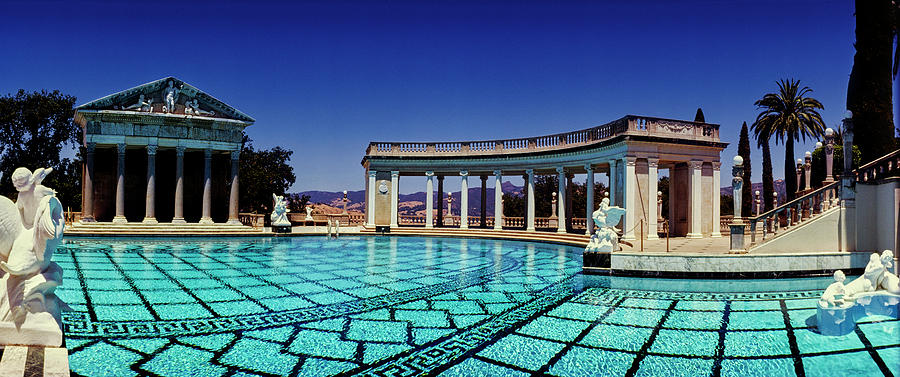 Architecture Photograph - Neptune Pool At Hearst Castle, San by Panoramic Images
