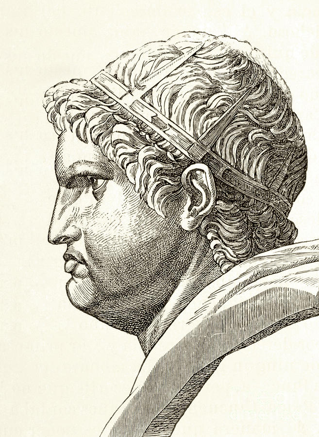 Nero Claudius Caesar Augustus Germanicus Painting by Unknown
