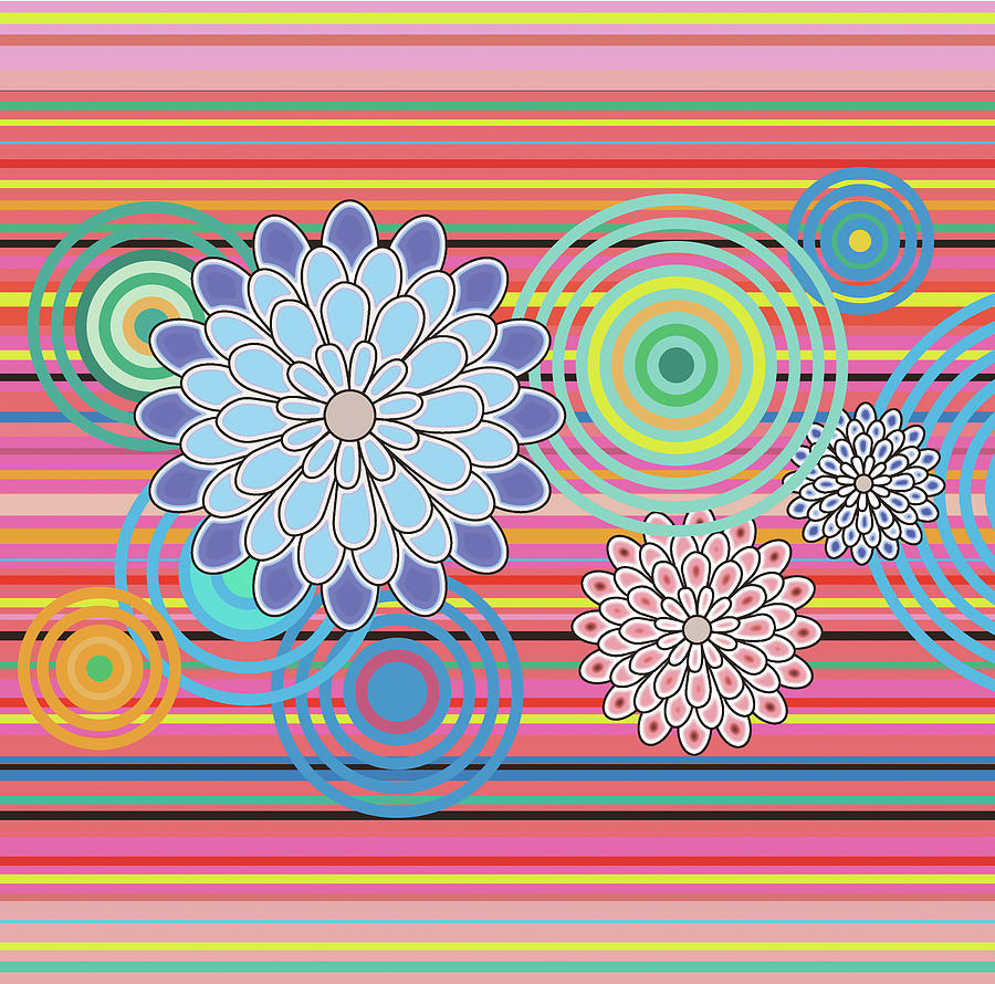 Nest Flower-tremble Series-Gorgeous- Arttopan Original Fashion Creative Popular Digital Art-1-1 Digital Art by Artto Pan