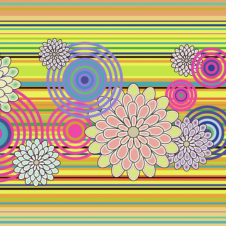 Nest Flower-tremble Series-Gorgeous- Arttopan Original Fashion Creative Popular Digital Art-2-1 Digital Art by Artto Pan