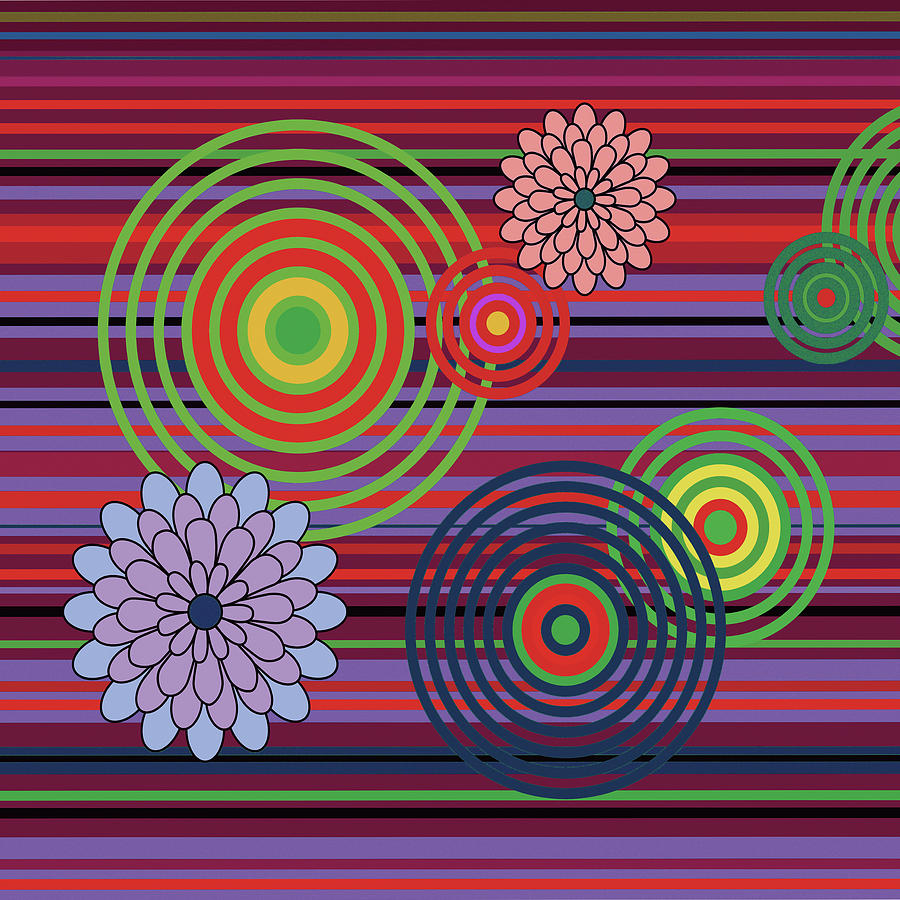 Nest Flower-tremble Series-neon- Arttopan Original Fashion Creative Popular Digital Art-1-1 Digital Art by Artto Pan