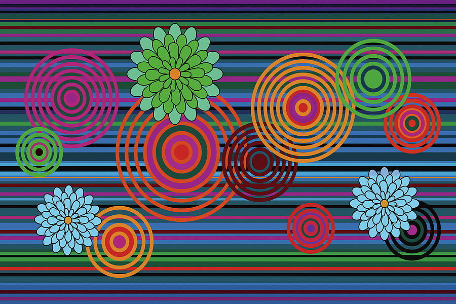 Nest Flower-tremble Series-Neon- Arttopan Original Fashion Creative Popular Digital Art-2 Digital Art by Artto Pan
