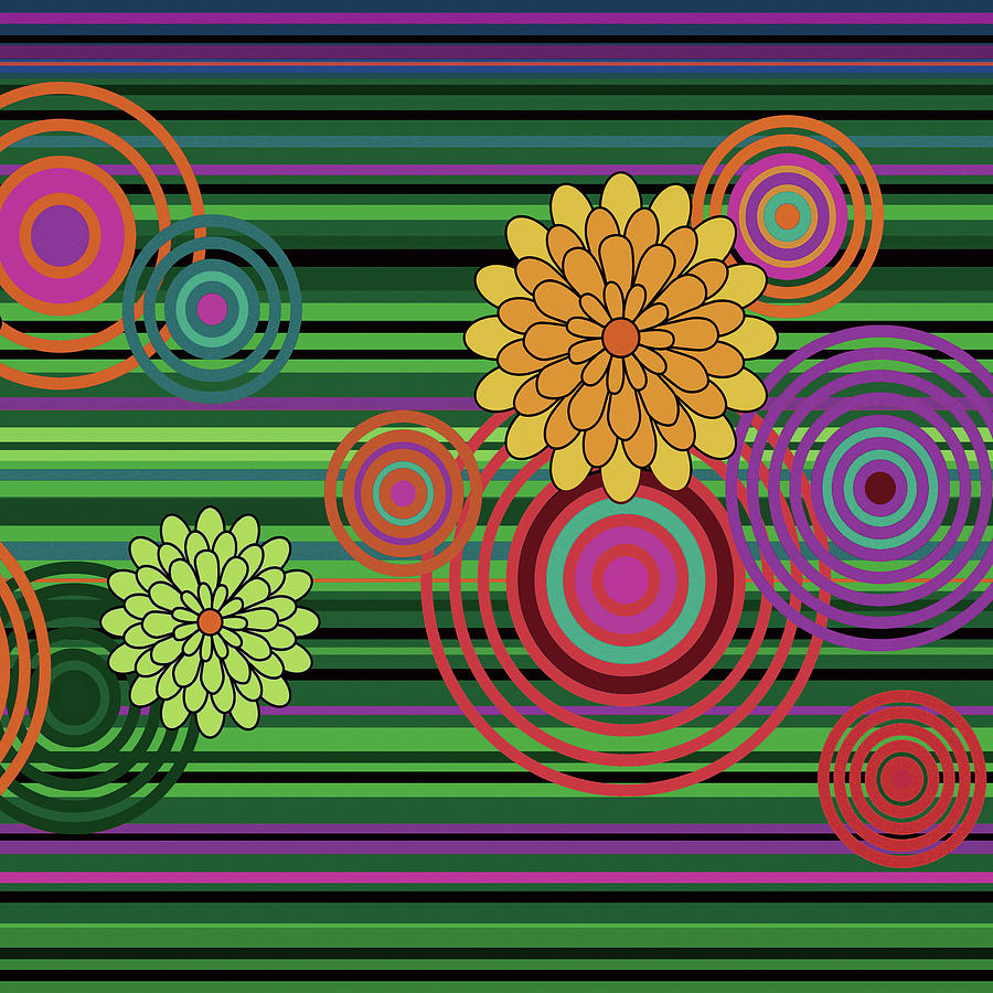 Nest Flower-tremble Series-neon- Arttopan Original Fashion Creative Popular Digital Art-3-1 Digital Art by Artto Pan