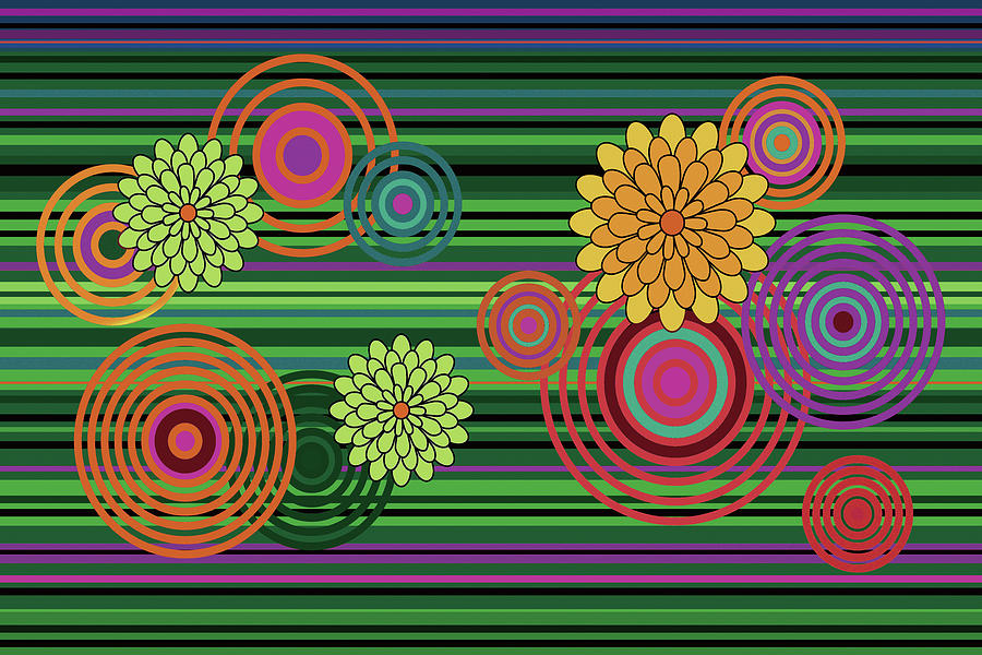 Nest Flower-tremble Series-neon- Arttopan Original Fashion Creative Popular Digital Art-3 Digital Art by Artto Pan