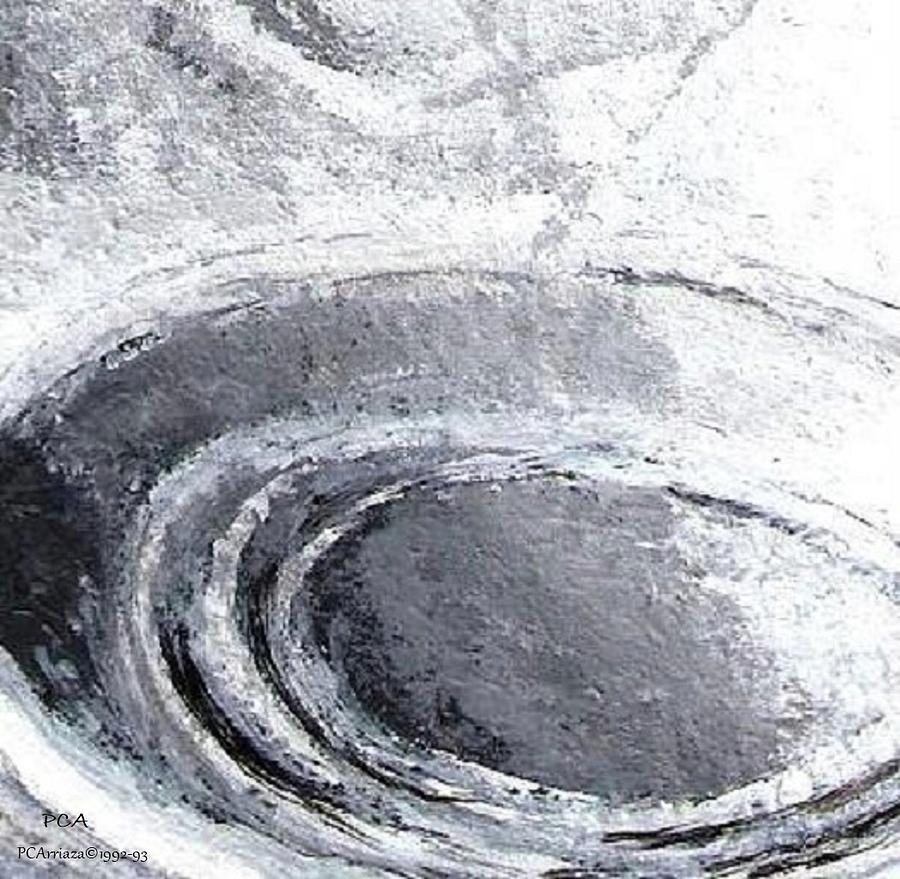 Black And White Painting - Nesting Bowls by Pamela Strauss-Arriaza