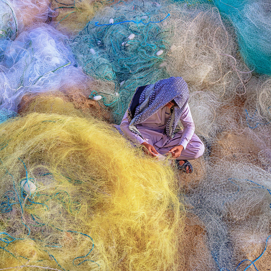 Net Weaver Photograph by Seyed Shahabeddin Montazeri