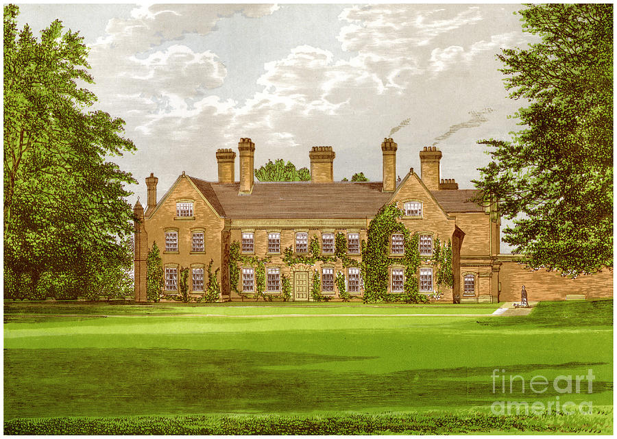 Nether Hall, Suffolk, Home Drawing by Print Collector