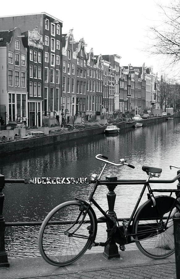 Netherlands, Amsterdam, Bicycle Parked Photograph by Tancredi J. Bavosi