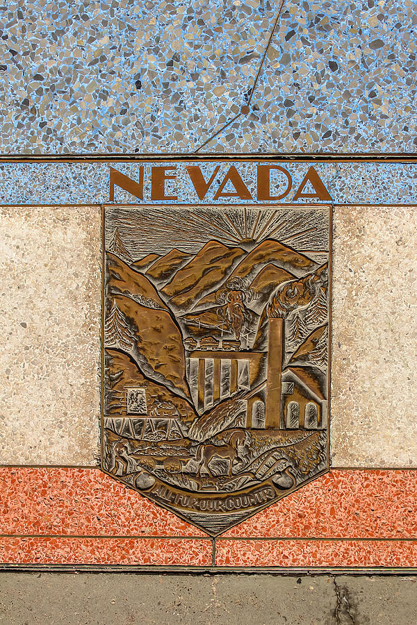 Nevada plaque Photograph by Darrell Foster